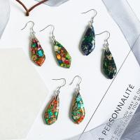 Kolczyki z kamieniem szlachetnym, Jaspis impresyjny, różne style do wyboru & dla kobiety, dostępnych więcej kolorów, 15x5.60x33mm, sprzedane przez para