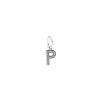 925 Sterling Silver European Pendant with Cubic Zirconia letters are from A to Z & Unisex Sold By PC