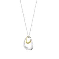Ожерелья из латуни, Латунь, с 5cm наполнитель цепи, Другое покрытие, Женский & отверстие, разноцветный, не содержит никель, свинец, 11x15mm, длина:Приблизительно 45 см, продается PC