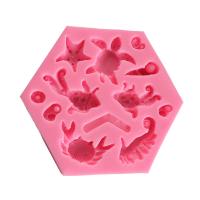 Conjunto de moldes epóxi DIY, silicone, rosa, 58x58x12mm, vendido por PC