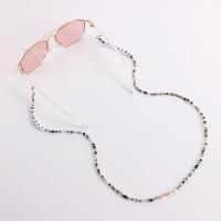 Seedbead Glasses Chain with letter pattern & for woman mixed colors Length 70 cm Sold By PC