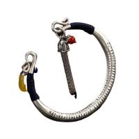laiton bracelet manchette, Plaqué de platine, bijoux de mode & pour femme, couleur originale, 150mm, Vendu par PC