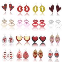 Earring Jewelry PU Leather 16 pieces & for woman 30-80mm Sold By Set