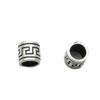 925 Sterling Silver Spacer Bead, DIY, silver color, 6x5.50mm, Hole:Approx 4.3mm, Sold By PC