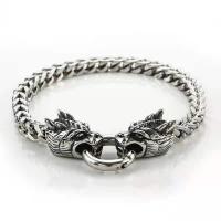 Titanium Steel Bracelet & Bangle, polished, different length for choice & Unisex, original color, Hole:Approx 7mm, Sold By PC