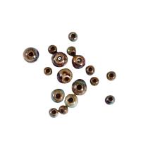 Kunstdruck Porzellan Perlen, rund, DIY & verschiedene Größen vorhanden, gemischte Farben, Bohrung:ca. 3mm, 50PCs/Tasche, verkauft von Tasche