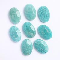 Gemstone Pendants Jewelry, ​Amazonite​, Oval, Unisex & faceted, blue, 20x8x30mm, Sold By PC