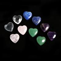 Natural Gemstone Cabochons, Natural Stone, Heart, DIY & different materials for choice, more colors for choice, 19x9mm, Sold By PC