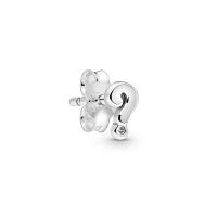 Cubic Zirconia micro pavimenta Sterling Silver Earring, 925 sterline d'argento, with cubico zircone, stili diversi per la scelta & per la donna, nessuno, 11x13mm, Venduto da PC