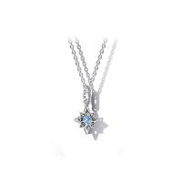 925 Sterling Silver Necklaces, with Cubic Zirconia, plated, different styles for choice & for woman, more colors for choice, 15x7mm, Length:Approx 45 cm, Sold By PC