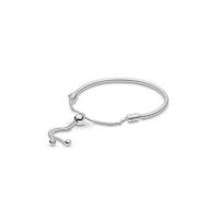 925 Sterling Silver European Bracelet, with Cubic Zirconia, plated, Unisex & different styles for choice, more colors for choice, Length:Approx 7.5 Inch, Sold By PC