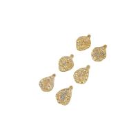 Messing hanger met micro-paved kubieke zirconia's, gold plated, DIY & verschillende stijlen voor de keuze & micro pave zirconia, gouden, nikkel, lood en cadmium vrij, Verkocht door PC