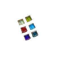 Lampwork Beads,  Square, DIY, more colors for choice, 13x12mm, Sold By PC