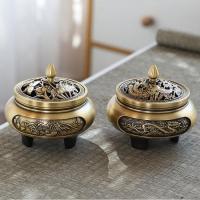 Brass Incense Burner, half handmade, for home and office & durable & different styles for choice, nickel, lead & cadmium free, Sold By PC