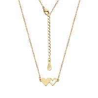 Titanstahl Halskette, mit Verlängerungskettchen von 5cm, Herz, Modeschmuck & einstellbar & für Frau, keine, 9x1.50mm, Länge:45 cm, verkauft von PC