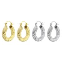 Messing Spring hoop oorbellen, echt goud verguld, mode sieraden & voor vrouw, meer kleuren voor de keuze, 19.50x23x5mm, Verkocht door pair