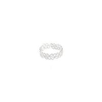Solidny srebrny pierścień, 925 Srebro, Platerowane w kolorze srebra, biżuteria moda & dla kobiety & pusty, srebro, sprzedane przez PC