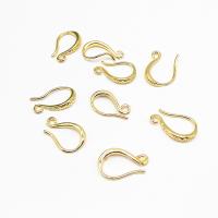 Brass Hook Earwire, plated, DIY, more colors for choice, 16mm, Sold By Pair