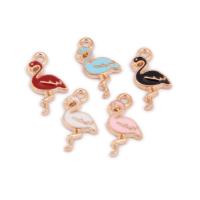 Tibetan Style Enamel Pendants, Bird, gold color plated, fashion jewelry & Unisex, more colors for choice, nickel, lead & cadmium free, 19x9x21.20mm, Approx 100PCs/Bag, Sold By Bag