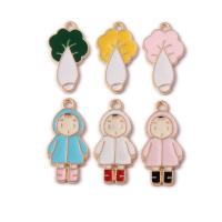 Zinc Alloy Enamel Pendants gold color plated fashion jewelry nickel lead & cadmium free Approx Sold By Bag