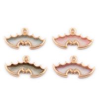 Tibetan Style Enamel Pendants, Bat, gold color plated, fashion jewelry, more colors for choice, nickel, lead & cadmium free, 24x14mm, Approx 100PCs/Bag, Sold By Bag