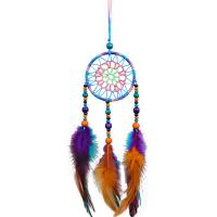 Fashion Dream Catcher Feather with Cotton Thread & Wood handmade folk style mixed colors Sold By PC