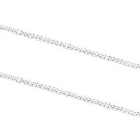 925 sterline d'argento braccialetto Chain, placcato platino, formato differente per scelta, colore originale, Venduto da m