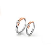 Couple Finger Rings 925 Sterling Silver plated Adjustable & open two different colored Sold By PC