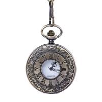 Pocket Watch, Tibetan Style, plated, waterproofless & Unisex, more colors for choice, 46x14mm, Length:Approx 16.73 Inch, 10PCs/Lot, Sold By Lot