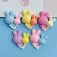 Mobile Phone DIY Decoration, Resin, Rabbit, handmade, epoxy gel, more colors for choice, 26x29mm, 100PCs/Lot, Sold By Lot