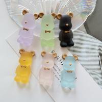 Mobile Phone DIY Decoration, Resin, Bear, handmade, more colors for choice, 21x40mm, 100PCs/Lot, Sold By Lot