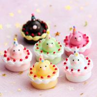 Mobile Phone DIY Decoration, Resin, Cake, more colors for choice, 30x30mm, Sold By PC