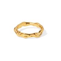 Ring Finger ze stali nierdzewnej, Stal nierdzewna 304, biżuteria moda & dla kobiety, złoty, 18x4mm, sprzedane przez PC