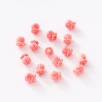 Natūralus Pink Shell karoliukai, Queen Conch Shell, Gėlė, Bižuterijos & Pasidaryk pats, 8x10mm, Pardavė PC