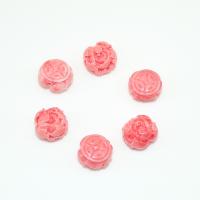 Natural Pink Shell Beads Queen Conch Shell Tree Paeony fashion jewelry & DIY pink 12mm Sold By PC