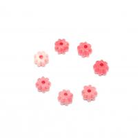 Natural Pink Shell Beads Queen Conch Shell with Resin Pumpkin fashion jewelry & DIY pink 8mm Sold By PC