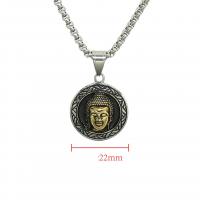 Stainless Steel Pendants 316 Stainless Steel Vacuum Ion Plating Unisex 22mm Sold By PC