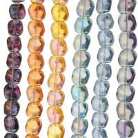 Kristall-Perlen, Kristall, Unregelmäßige, plattiert, DIY & verschiedene Größen vorhanden, mehrere Farben vorhanden, verkauft per ca. 25 ZollInch Strang