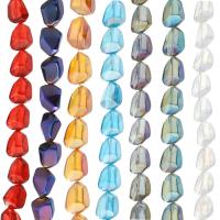 Kristall-Perlen, Kristall, plattiert, DIY, mehrere Farben vorhanden, 12x15.50x9mm, verkauft per ca. 23 ZollInch Strang