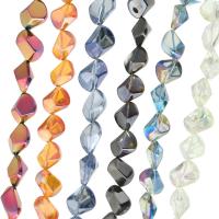Kristall-Perlen, Kristall, plattiert, DIY, mehrere Farben vorhanden, 12x16x11mm, verkauft per ca. 28 ZollInch Strang