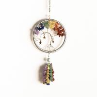 Moda Dreamcatcher, Dragi kamen, s brass wire & Željezo, Tree of Life, pozlaćen, za žene, više boja za izbor, 80x250mm, Prodano By PC