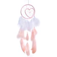 Fashion Dream Catcher Feather with Cotton Thread & Velveteen & Iron handmade hanging pink Sold By PC