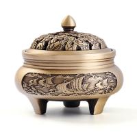 Brass Incense Burner, half handmade, for home and office & durable, nickel, lead & cadmium free, 93x82mm, Sold By PC