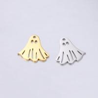 304 Stainless Steel Pendant, Vacuum Ion Plating, DIY, more colors for choice, 17x18mm, 5PCs/Bag, Sold By Bag
