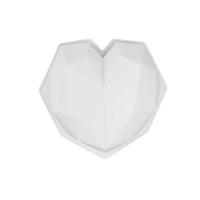 DIY Epoxy Mold Set, Silicone, Heart, white, 205x220x58mm, Sold By PC