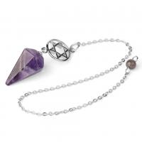 Zinc Alloy Pendulum Pendant with Gemstone & Unisex nickel lead & cadmium free 16*29mm 22mm Sold By PC