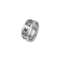 Titantium Steel δάχτυλο του δακτυλίου, Titanium Steel, Πεταλούδα, γυαλισμένο, κοσμήματα μόδας & για τη γυναίκα, αρχικό χρώμα, 8x18mm, Sold Με PC