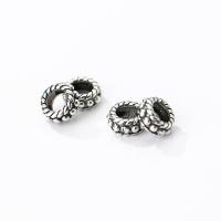 925 Sterling Silver Spacer Bead, original color, 7.50x3.50mm, Sold By PC