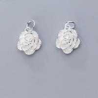 925 Sterling Silver Pendant Flower silver color plated silver color Sold By PC