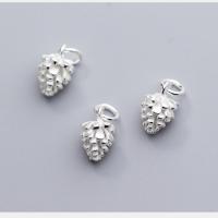 925 Sterling Silver Pendant Pinecone plated Sold By PC